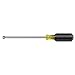 Nut Driver, 1/4-Inch Magnetic Tip Nut Driver with 6-Inch Hollow Shaft, Cushion Grip Handle Klein Tools 646-1/4M
