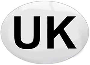 Simply Auto ST32 Magnetic UK Plate, Black & White