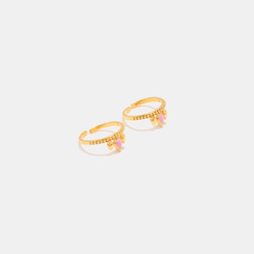 Image of Shaya by Caratlane | 925 Silver|Mayura Pankhi Ring in Gold Plated 925 Silver | Gifts for Womens & Girls
