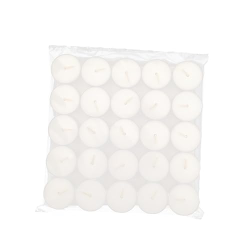 GRIRIW Unscented 50 Pcs 8 Hour Burn Time Tea Lights Candles for Wedding Party Oil Burner Restaurant Dec