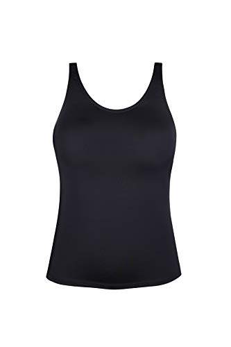 JINXUEER Women's Plus Size Short Tankini Swimsuit Top Athletic Bathing Suit No Bottoms2