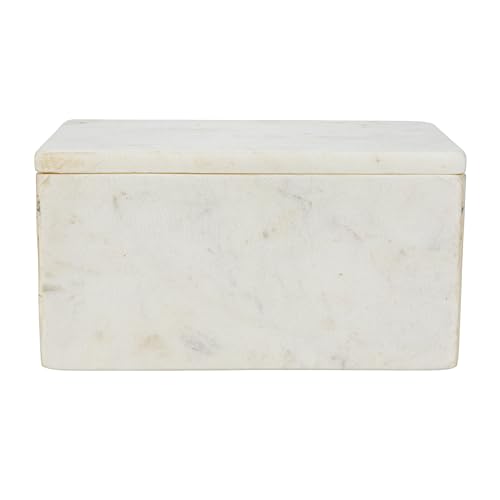 Boîte de rangement en marbre avec couvercle design - 8