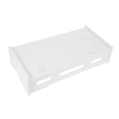 Alipis 1 Caja Soporte STB estanterias para cd cajas almacenaje pie de tv pie tv estanteria trastero estante de almacenamiento del enrutador soporte para enrutadores wifi WPC