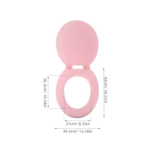 Adiós al frío y los portazos con este asiento de inodoro acolchado rosa 8