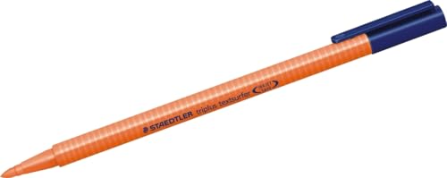Staedtler Triplus Textsurfer 362-4 - Marcador fluorescente de diseño triangular ergonómico. Ancho de línea variable desde 1-4 mm aprox. Color naranja. Caja de cartón con 10 marcadores