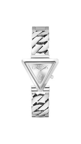 Montre GUESS FAME quartz argentée avec boîtier gris de 34mm