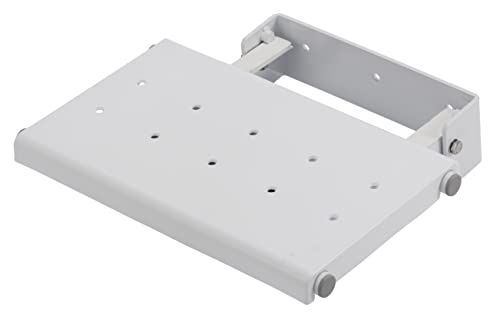 Croydex Wall Mounted Fold-Away Shower Seat, White - no fixings included in pack