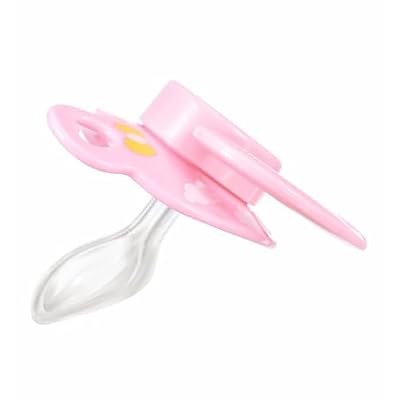 Landofgenie Adult Sized Pacifier Large Handle Large Shield Cute Print Paci Pink