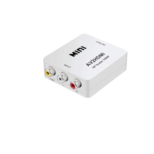 RCA to HDMI �ϊ��R���o�[�^�[ AV2HDMI �ϊ��A�_�v�^ 1080P/720P�؂�ւ� AV to H D M I �R���o�[�^�[ �����]�� �e���r�p�� �� �R �� �o �[�^ �[ �e���r/for-PS3/4/DVD/VCR�v���[���[/for s