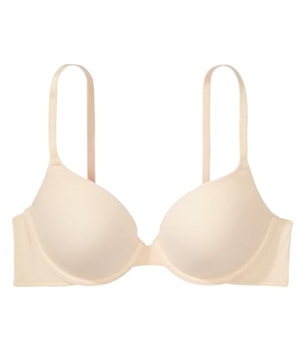 Victoria's Secret Pink Wear Everywhere T-Shirt Bra, Lightly Lined, Smooth, Bras for Women, Beige (34B)