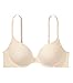Victoria's Secret Pink Wear Everywhere T-Shirt Bra, Lightly Lined, Smooth, Bras for Women, Beige (34B)
