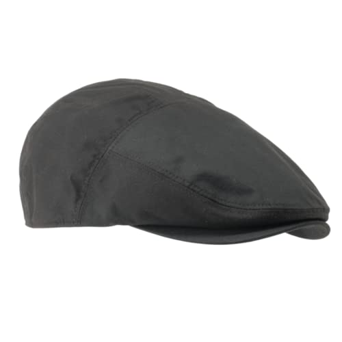 Gamble & Gunn ‘Goodwood’ Waxed Cotton Dark Brown Flat Cap (as8, Alpha, l) - Image 6