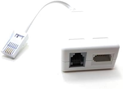 MainCore BT Plug to BT & RJ11 ADSL Socket Micro-Filter MicroFilter UK Broadband Phone Modem Splitter Cable Adapter/Converter for BT/SKY/TALK TALK/Telephone (Wired Adaptor)