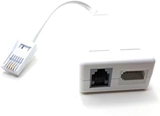 MainCore BT Plug to BT & RJ11 ADSL Socket Micro-Filter MicroFilter UK Broadband Phone Modem Splitter Cable Adapter/Converter for BT/SKY/TALK TALK/Telephone (Wired Adaptor)