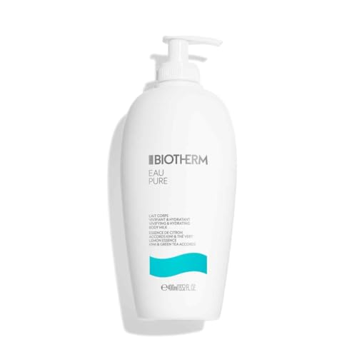 BIOTHERM Eau Pure Body Milk, Latte Corpo Idratante e Rivitalizzante, Con Burro di Karité e Olio Essenziale agli Agrumi, Per Tutti i Tipi di Pelle, 400 ml