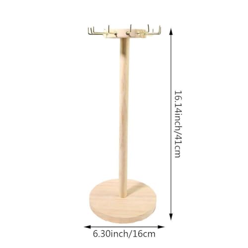 Bijoux affichage de rotation de luxe en bois authentique - 5