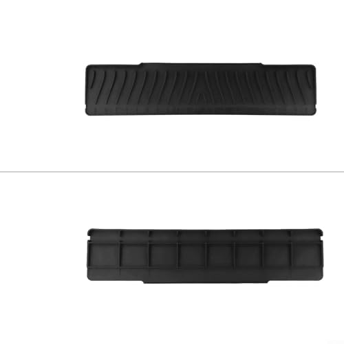 Estructura de cocina de 17.7 pulgadas para alfombrilla de silicona para fregadero, protector de encimera, antideslizante, pendiente de drenaje (45 x 10 cm, gris/negro/beige/verde) (negro)