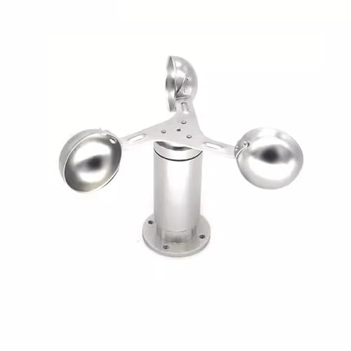 DC 9-24V Aluminum Alloy Wind Speed Sensor 0.5-60M/S Wind Speed Transmitter Anemometer RS485 Output with 3 Meters Single Cable