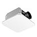 Zomagas Bathroom Exhaust Fan, 110 CFM 1.0 Sone Quiet Bathroom Fan, Ceiling Mount Ventilation Fan for Home/Office/Hotel, 26W Energy-Saving, Square, White