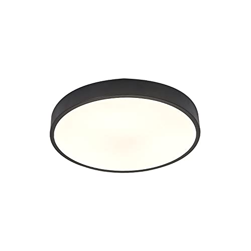 Plafonnier LED bleu 30cm moderne et plat rond pour éclairage de chambre
