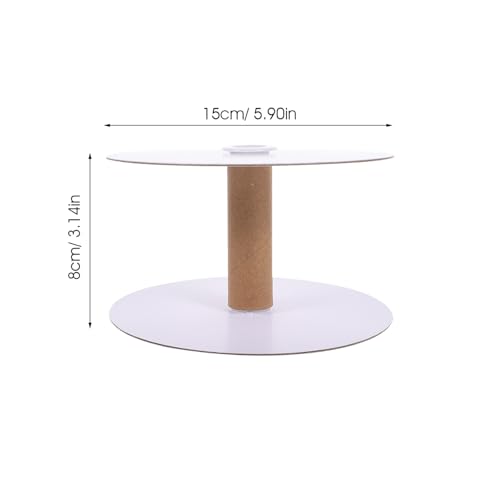 NUOBESTY Removable Empty Wire Spools 5.90In Large Sewing Thread Bobbins for Crafts Embroidery Weaving Yarn Organizer 10Pcs - Thumbnail 2