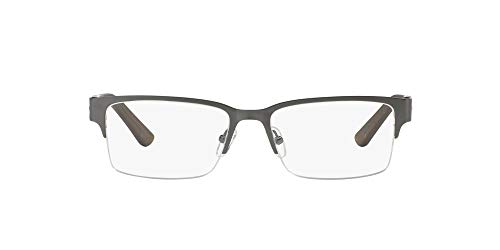 Armani Exchange A|X Mens AX1014 Rectangular Prescription Eyewear Frames, Gunmetal/Demo