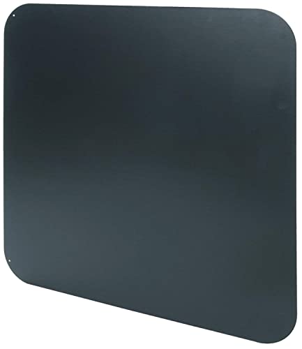 Plaque de protection Carrée 69 x 69 cm Acier Noir Vernis pour poêles Épaisseur 2 mm 10.5 kg