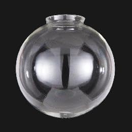 B&P Lamp® 10" Clear Glass Industrial Style Pendant Shade, 4" fitter