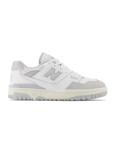 New Balance 550 Men's Shoes, White/Raincloud/Reflection, Size 8.5