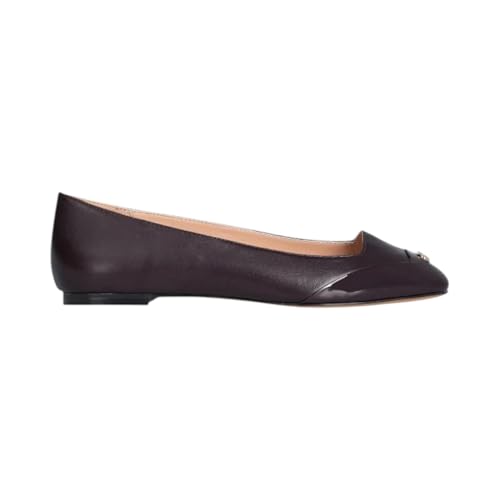 DESIGN ELEGANTE: Ballerine in pelle nera con punta squadrata, perfette per un look sofisticato e contemporaneo