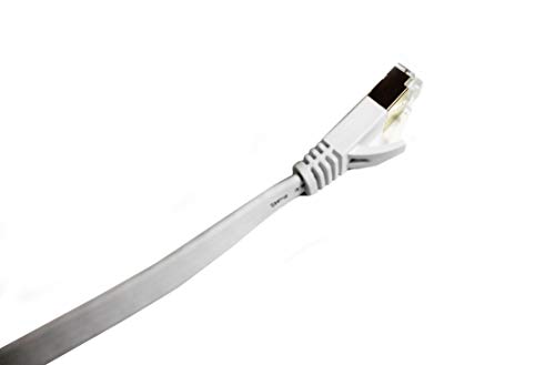 Cable Ethernet Plano Nexhi Cat 7 14 Pies Blanco miniatura 3