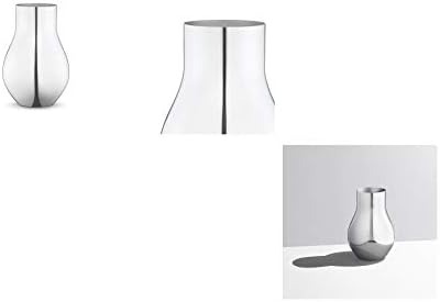 Georg Jensen Cafu Medium Vase - Mirror Polished Stainless Steel - Designed by HolmbäckNordentoft - Luxury Flower Holder - H 30.0 cm x D 20.5 cm