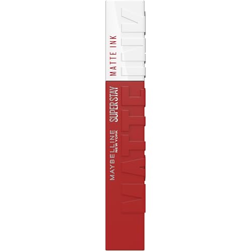 Maybelline New York, Superstay Matte Ink, Pintalabios Líquido Mate de larga duración, Color altamente pigmentado, Tono 335 Hustler, 30 g