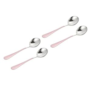 Cabilock 4pcs Stainless Steel Spoon Bowl Dinnerwar...