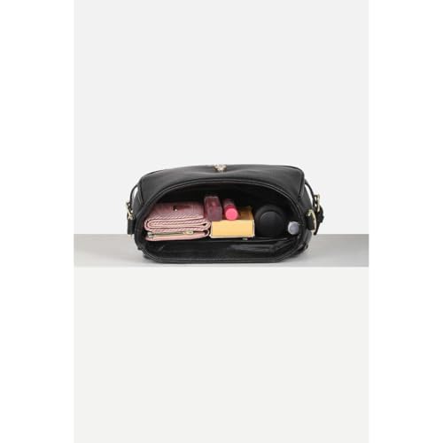 Image of Van Heusen Black Women's Sling Bag |Classic Black Bag | Bags for Ladies