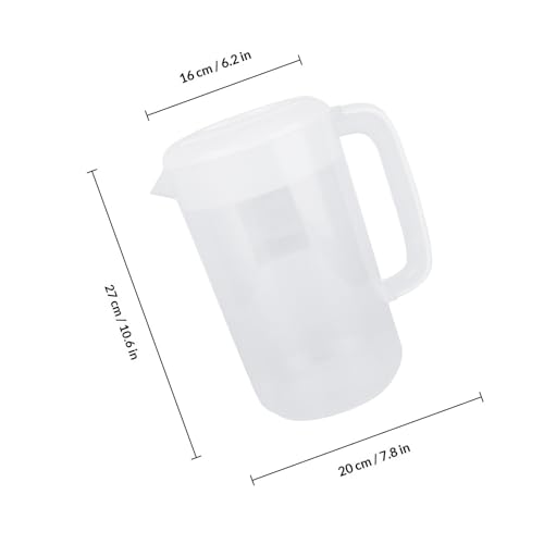 Jarra de agua grande de 4000ml de plástico resistente con tapa fácil de limpiar 3