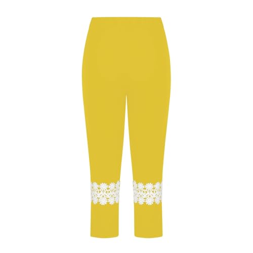 Lace Trim Solid Leggings for Girls Lightweight Elastic Waisted Tights Pants Toddler High Waist Soft Casual Trousers4