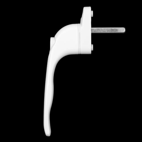 Hsthe Sea 2PCS UPVC Window Handle Lockable Window Handle Aluminum for Indoor and Outdoor UPVC Window-White - Image 2