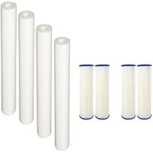 CFS Whole House Water Filter Cartridges Compatible with EQ-304-20 and EQ-PFC.35 Models Removes Bad Taste & Odor Pre & Post Replacement Filter Set 4 Pack