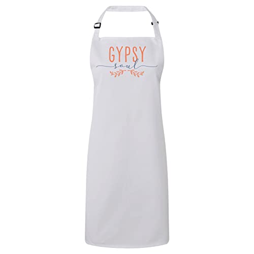 Tablier cuisine blanc Gypsy Soul exprimez votre âme bohémienne
