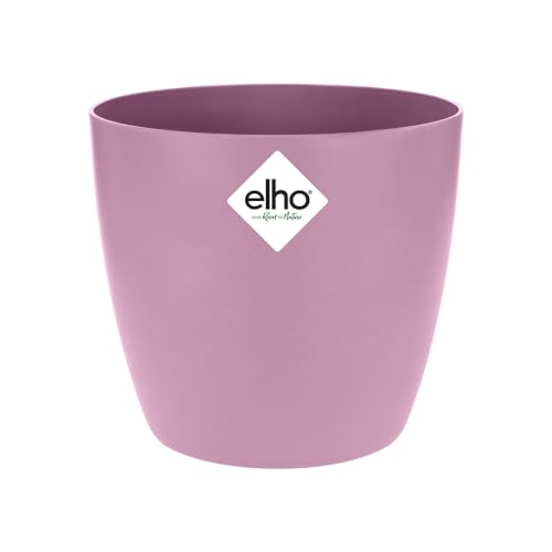 elho Brussels Rund 14 - Blumentopf für Innen - Ø 13.5 x H 12.6 cm - Lila/Kräftiges Violet