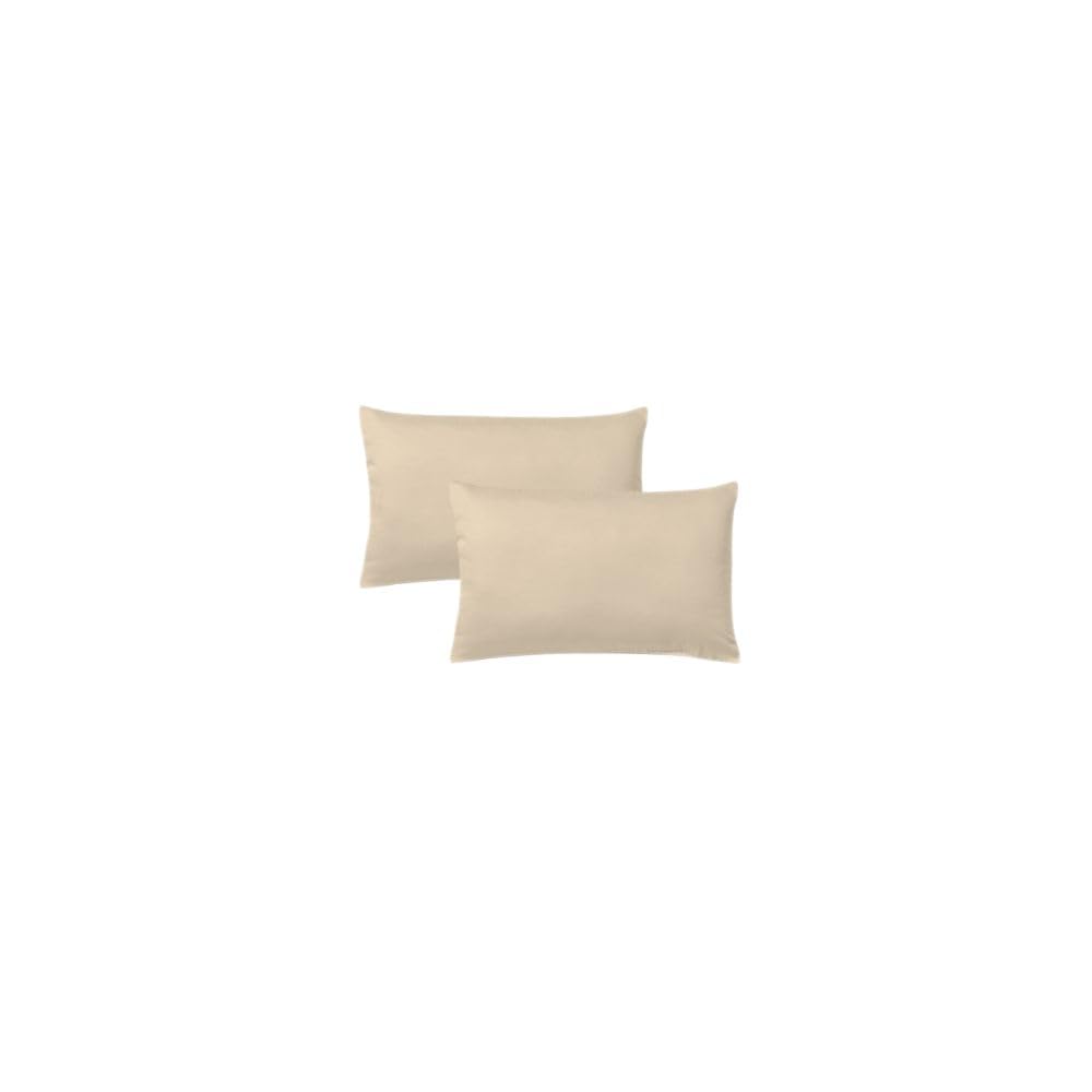 KLULK Set of Pillow Cases for Children 40 x 60 cm, Breathable and Hypoallergenic, Made in 100% Pure Cotton Natural Fibre