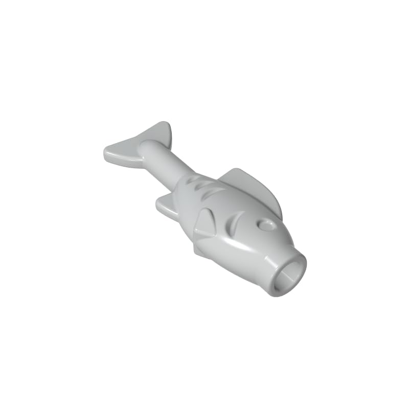 Gobricks Animals Small Fish 50PCS Compatible with Lego 64648 GDS-2120 Classic Bulk Toy MOC Color:Light Bluish Gray โ image 1