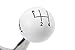 Hurst 3917308 Manual Gear Shift Lever Kit, White
