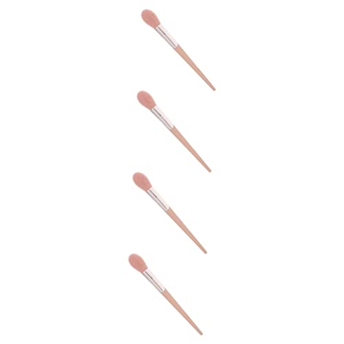minkissy 4pcs Multi-use Makeup Brush Blush Brush Powder for Pressed Powder Highlighter Facial Makeup Large