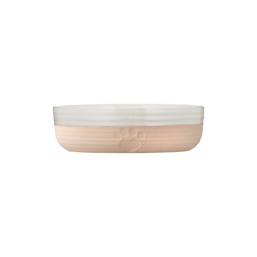 Mason Cash Hearts Paw Small Pet Bowl 13cm Diameter 250ml Capacity Ideal for Cats Puppies & Small Dogs Durable Stoneware Dishwasher & Freezer Safe