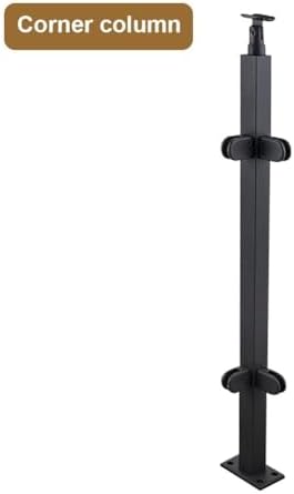 Stainless Steel Glass Railing Post System with Clamp – Ideal for Indoor/Outdoor Decks, Balconies, and Stair Installations – Durable & Stylish Safety Solution