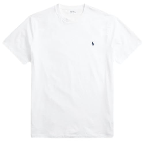 Image of POLO RALPH LAUREN Mens Big & Tall Crew Neck T-Shirt (3XB, White)