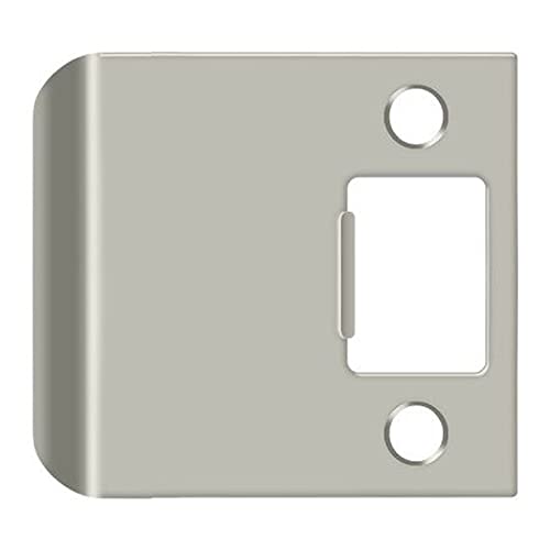 Deltana SPE250U15 2-1/2" x 2-1/4" Extended Lip Strike Plate, Satin Nickel by Deltana - Used condition - US$6.05