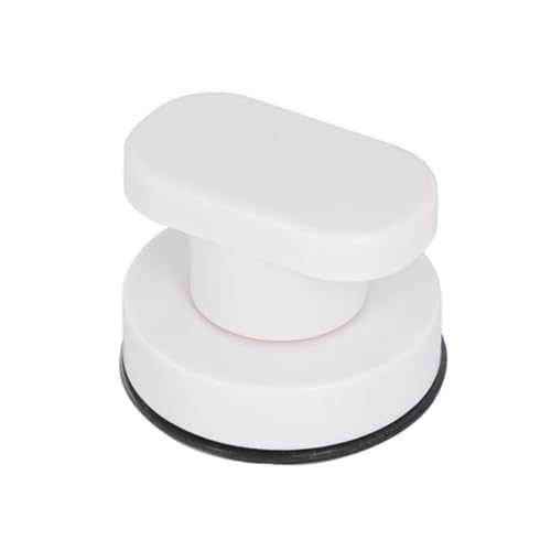 Tiradores con ventosa, potentes pomos para cajones de cocina, alacenas, duchas, inodoros, baños, puertas corredizas, color blanco y plateado, sin taladro, manija de puerta con ventosa